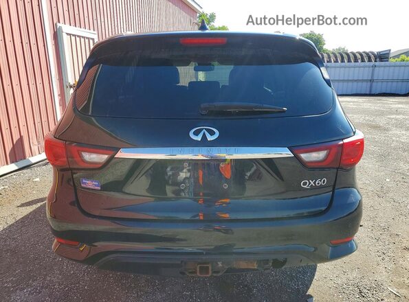 5N1DL0MM8KC508087 2019 INFINITI QX60 Black Rear view