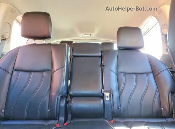 5N1DL0MM8KC508087 2019 INFINITI QX60 Black Rear seats view