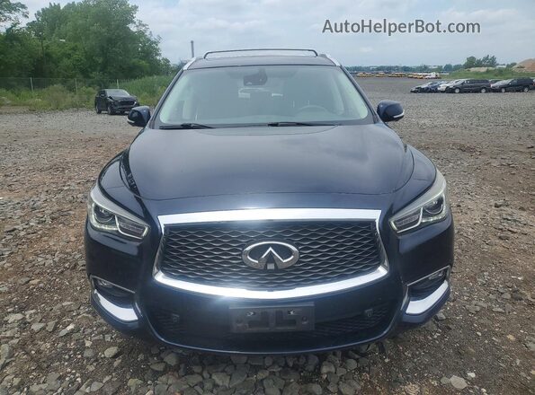 5N1DL0MM8KC528792 2019 INFINITI QX60 Blue Vista frontal