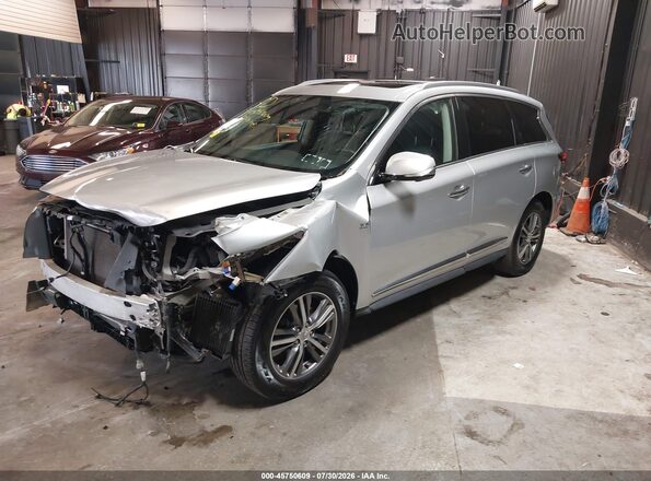 5N1DL0MM8LC505269 2020 INFINITI QX60 Серебряный Передняя левая четверть