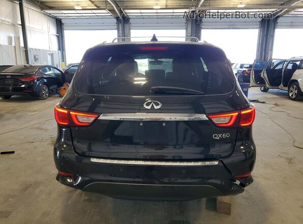 5N1DL0MM9HC501545 2017 INFINITI QX60 Black Հետևի տեսք