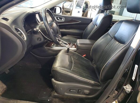 5N1DL0MM9HC501545 2017 INFINITI QX60 Black Սալոնի դիմացի տեսք