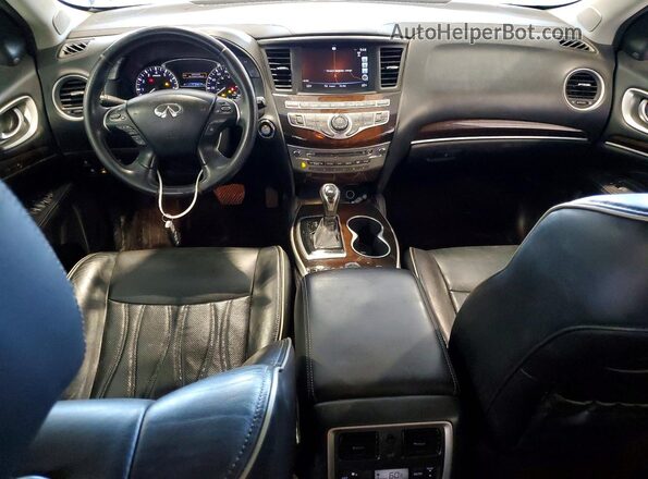 5N1DL0MM9HC501545 2017 INFINITI QX60 Black Առջևի վահանակի տեսք