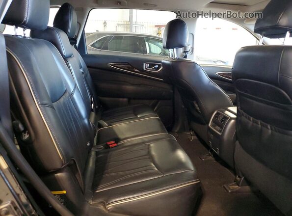 5N1DL0MM9HC501545 2017 INFINITI QX60 Black Սալոնի հետևի տեսք