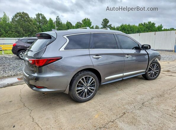 5N1DL0MM9HC505496 2017 INFINITI QX60 Gray უკანა მარჯვენა