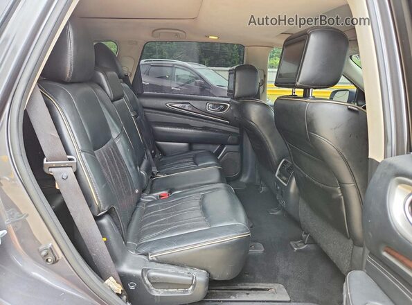 5N1DL0MM9HC505496 2017 INFINITI QX60 Gray უკანა სალონის ხედი