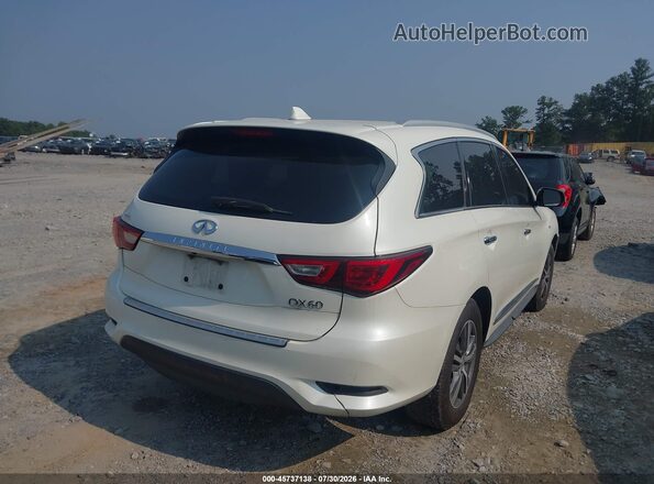 5N1DL0MM9HC514568 2017 INFINITI QX60 White უკანა მარჯვენა
