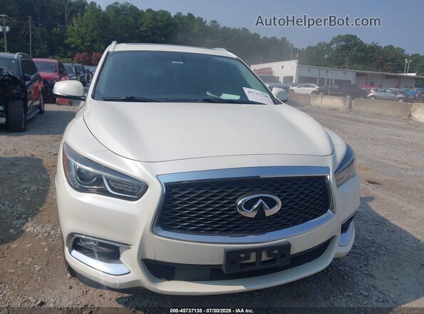 5N1DL0MM9HC514568 2017 INFINITI QX60 White ხელსაწყოთა პანელის ხედი