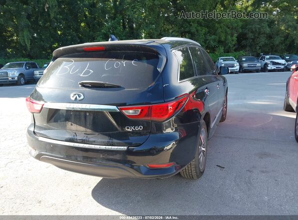 5N1DL0MM9HC518927 2017 INFINITI QX60 Black უკანა მარჯვენა