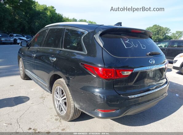 5N1DL0MM9HC518927 2017 INFINITI QX60 Black უკანა მარცხენა