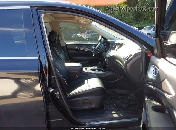 5N1DL0MM9HC518927 2017 INFINITI QX60 Black წინა სალონის ხედი