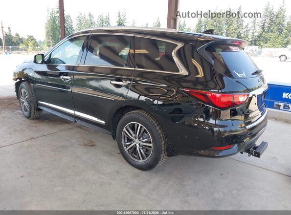5N1DL0MM9HC521990 2017 INFINITI QX60 Черный Задняя левая четверть
