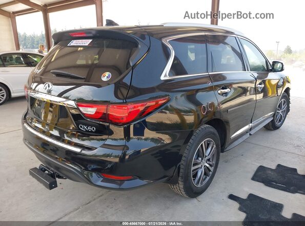 5N1DL0MM9HC521990 2017 INFINITI QX60 Черный Задняя правая четверть