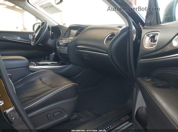 5N1DL0MM9HC521990 2017 INFINITI QX60 Черный Вид салона спереди