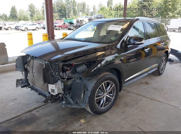 5N1DL0MM9HC521990 2017 INFINITI QX60 Черный Передняя левая четверть
