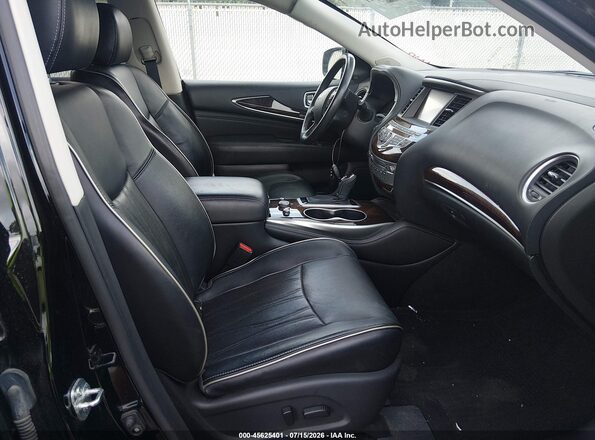 5N1DL0MM9HC548543 2017 INFINITI QX60 Черный Вид салона спереди