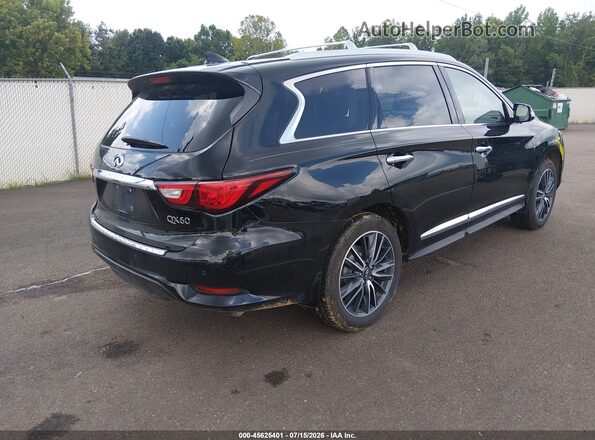 5N1DL0MM9HC548543 2017 INFINITI QX60 Черный Задняя правая четверть