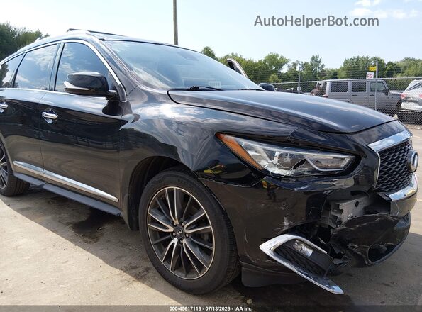 5N1DL0MM9HC561437 2017 INFINITI QX60 Black Widok z przodu