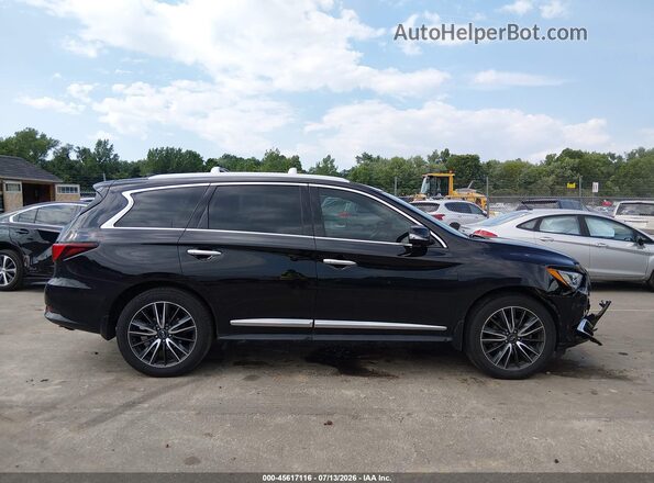 5N1DL0MM9HC561437 2017 INFINITI QX60 Black Widok wnętrza z tyłu