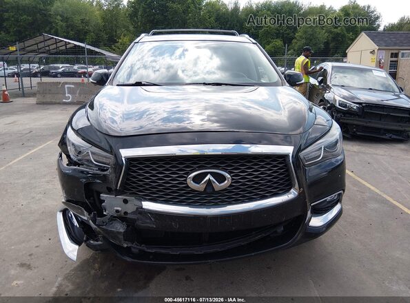 5N1DL0MM9HC561437 2017 INFINITI QX60 Black Widok zestawu wskaźników