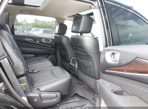 5N1DL0MM9HC561437 2017 INFINITI QX60 Black Widok naklejki z numerem VIN