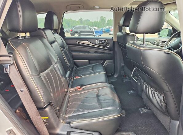 5N1DL0MM9JC516455 2018 INFINITI QX60 Silver უკანა სავარძლების ხედი