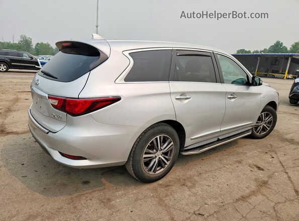 5N1DL0MM9JC516455 2018 INFINITI QX60 Silver უკანა მარჯვენა