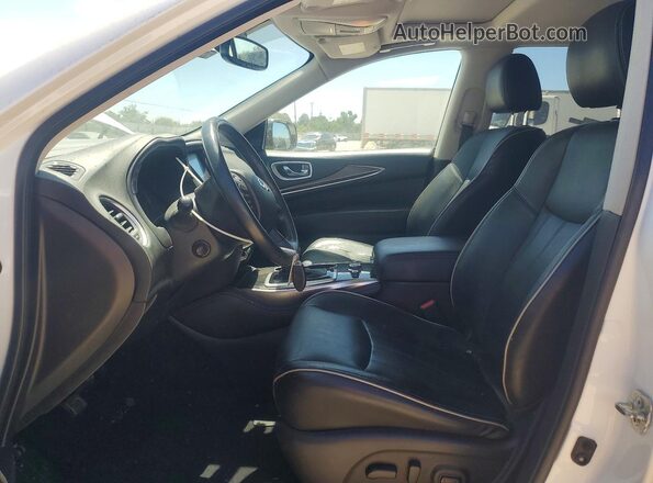 5N1DL0MM9JC527049 2018 INFINITI QX60 White Widok wnętrza z przodu