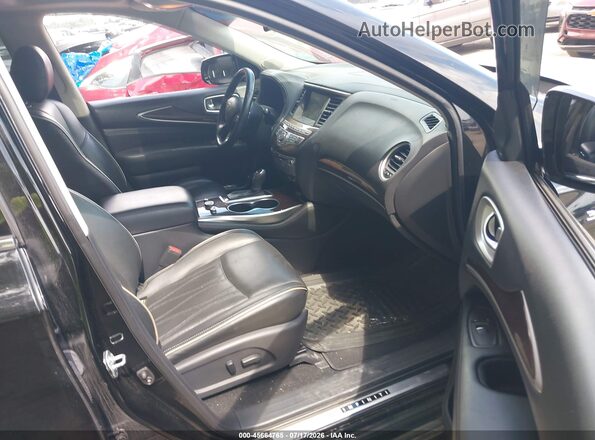 5N1DL0MM9KC519857 2019 INFINITI QX60 Black Widok wnętrza z przodu