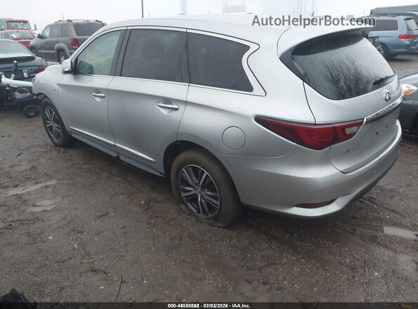 5N1DL0MM9KC520443 2019 INFINITI QX60 Silver Trasero izquierdo