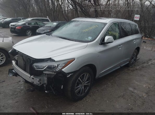 5N1DL0MM9KC520443 2019 INFINITI QX60 Silver Vista tres cuartos delantera izquierda