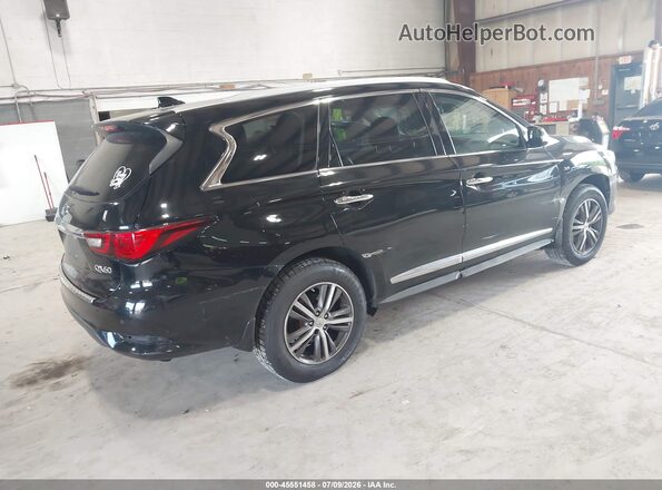 5N1DL0MM9KC525402 2019 INFINITI QX60 Black Հետևի աջ