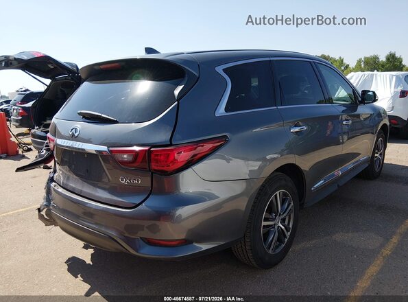 5N1DL0MM9KC556147 2019 INFINITI QX60 Gray Rear right