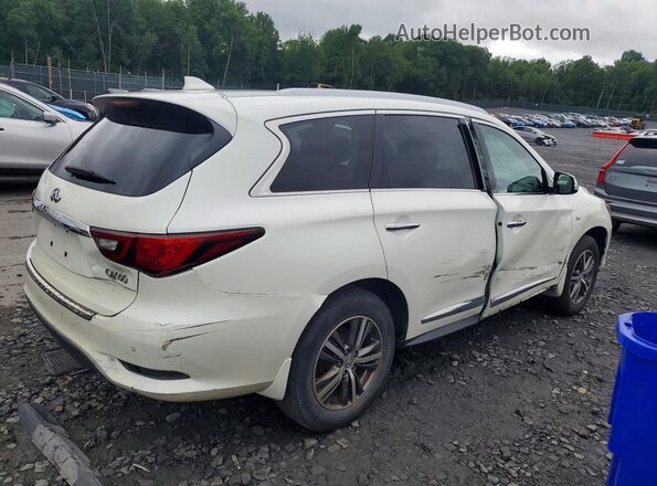 5N1DL0MM9KC563955 2019 INFINITI QX60 White Rear right