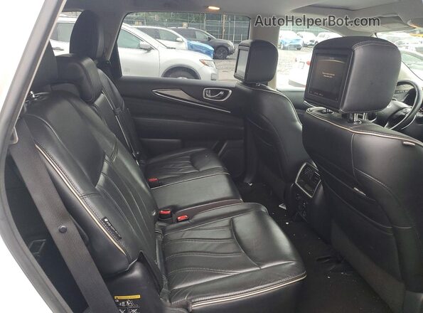 5N1DL0MM9KC563955 2019 INFINITI QX60 White Rear interior view