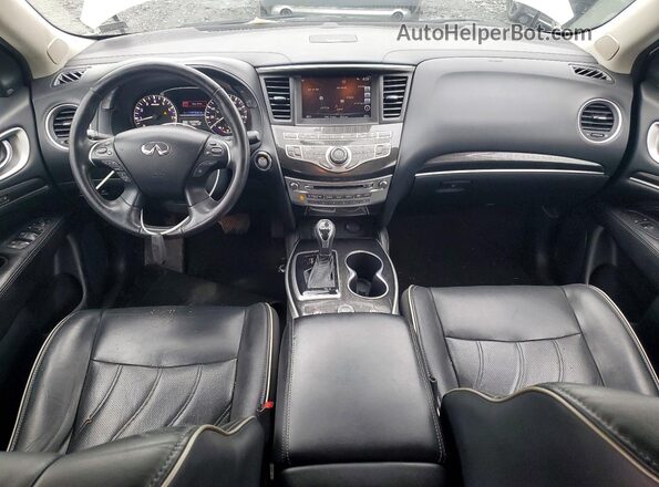 5N1DL0MM9KC563955 2019 INFINITI QX60 White Dashboard view