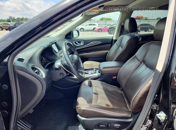 5N1DL0MM9LC516281 2020 INFINITI QX60 Black Front interior view