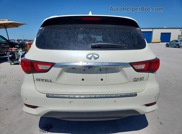 5N1DL0MMXHC511002 2017 INFINITI QX60 White უკანა ხედი