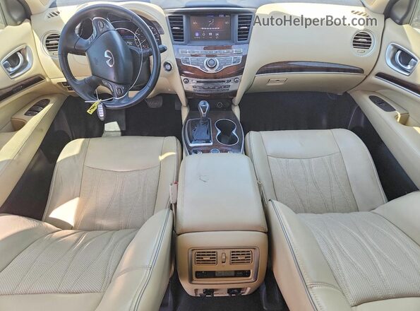 5N1DL0MMXHC511002 2017 INFINITI QX60 White წინა პანელის ხედი