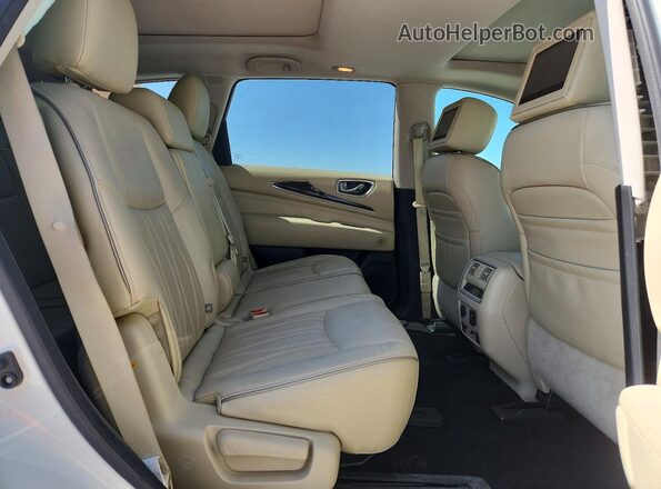 5N1DL0MMXHC511002 2017 INFINITI QX60 White უკანა სალონის ხედი