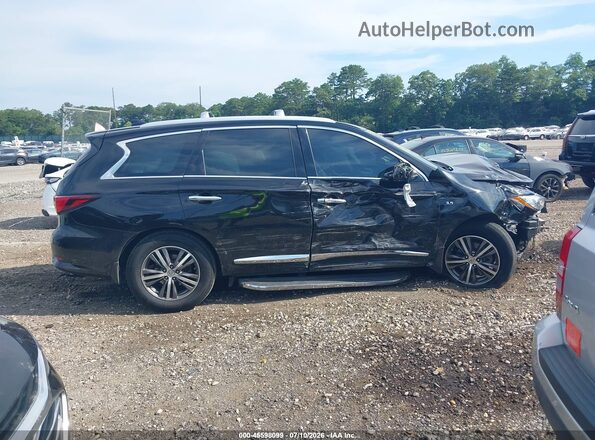5N1DL0MMXHC513557 2017 INFINITI QX60 Black Սալոնի հետևի տեսք