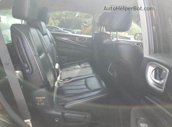 5N1DL0MMXHC520220 2017 INFINITI QX60 Black Սալոնի հետևի տեսք