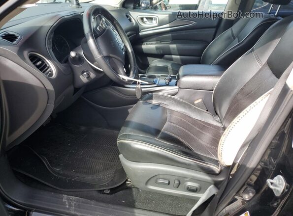 5N1DL0MMXHC520220 2017 INFINITI QX60 Black Սալոնի դիմացի տեսք