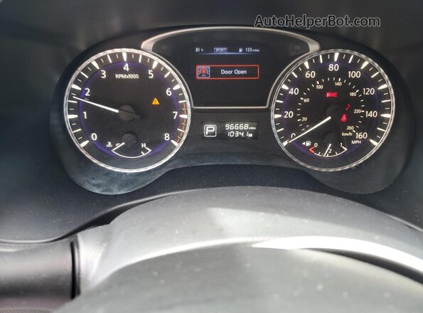 5N1DL0MMXHC520220 2017 INFINITI QX60 Black Սարքավորումների վահանակի տեսք