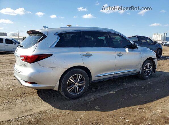 5N1DL0MMXHC521416 2017 INFINITI QX60 Silver Trasero derecho