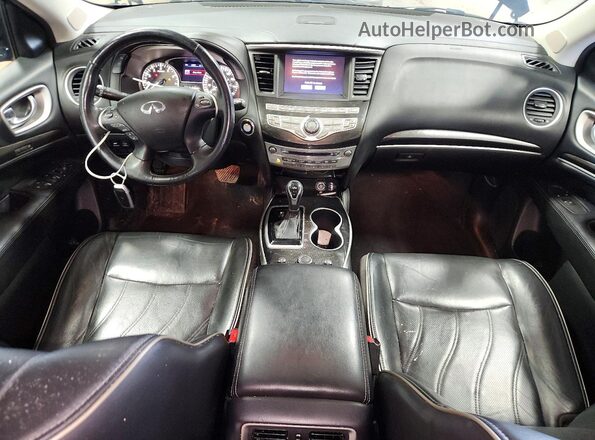 5N1DL0MMXHC550527 2017 INFINITI QX60 Black Vista del salpicadero
