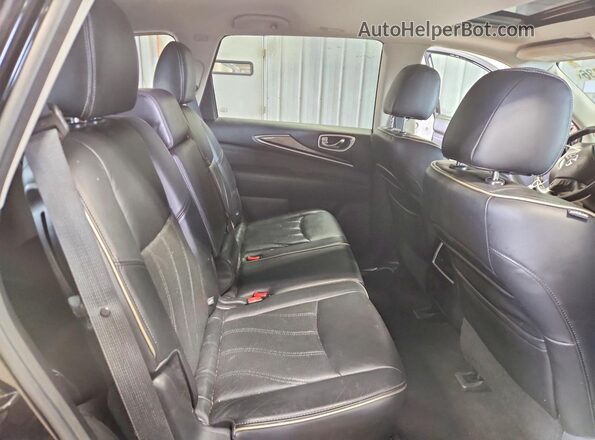 5N1DL0MMXHC550527 2017 INFINITI QX60 Black Vista interior trasera