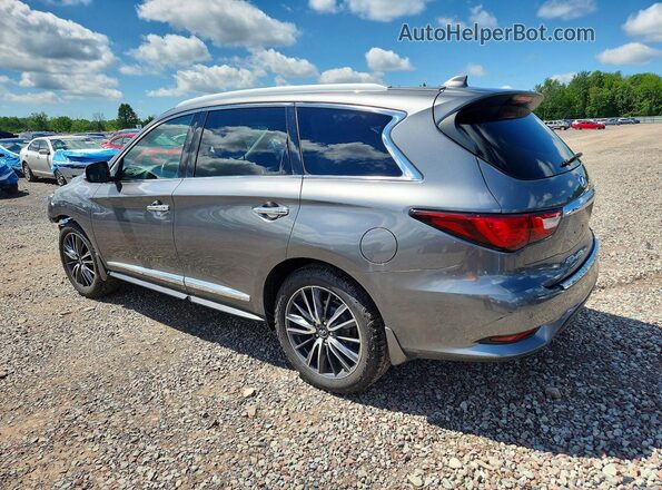 5N1DL0MMXJC507909 2018 INFINITI QX60 Серый Задняя левая четверть