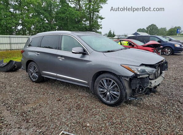 5N1DL0MMXJC507909 2018 INFINITI QX60 Серый Передняя правая четверть