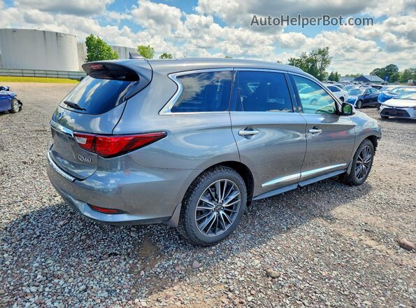 5N1DL0MMXJC507909 2018 INFINITI QX60 Серый Задняя правая четверть
